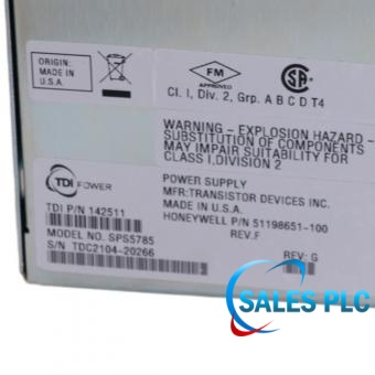 Honeywell 51198651-100 SPS5785 48 V xPM Power Supply