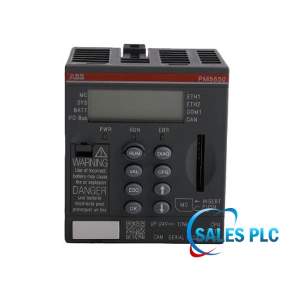 ABB PM5650-2ETH 1SAP141000R0278 AC500 V3 CPU