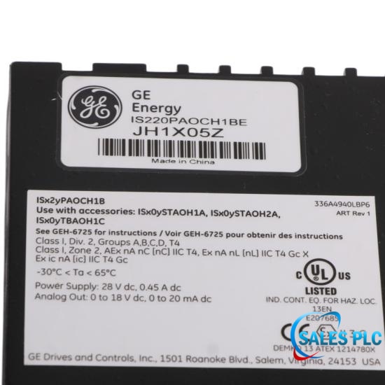 GE IS220PAOCH1BE analogue-output I O Pack