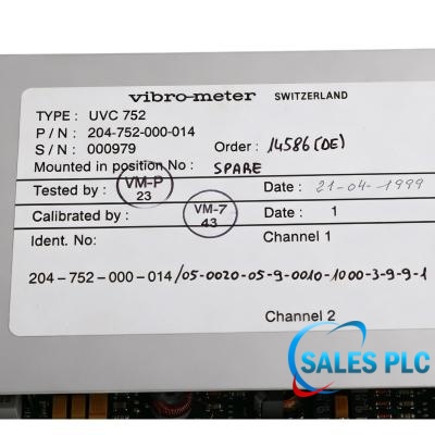 Vibro-Meter UVC752 204-752-000-014S product image