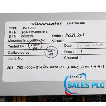 Vibro-Meter UVC752 204-752-000-014S product image