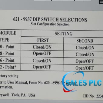 Honeywell 621-9937 product image